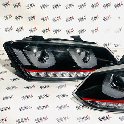 Polo UU-Style LED Headlights with DRL | Aftermarket Upgrade