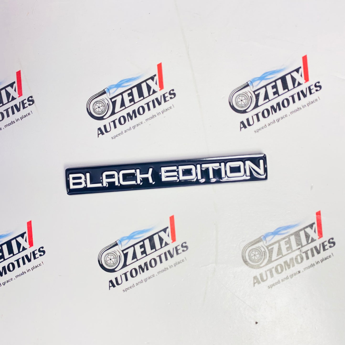 Black Edition  Metal Emblem Badges | Universal Sticker