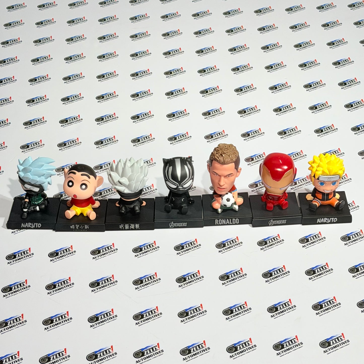 Bobble Head Car Dashboard Accessory | Premium Collectible Figures