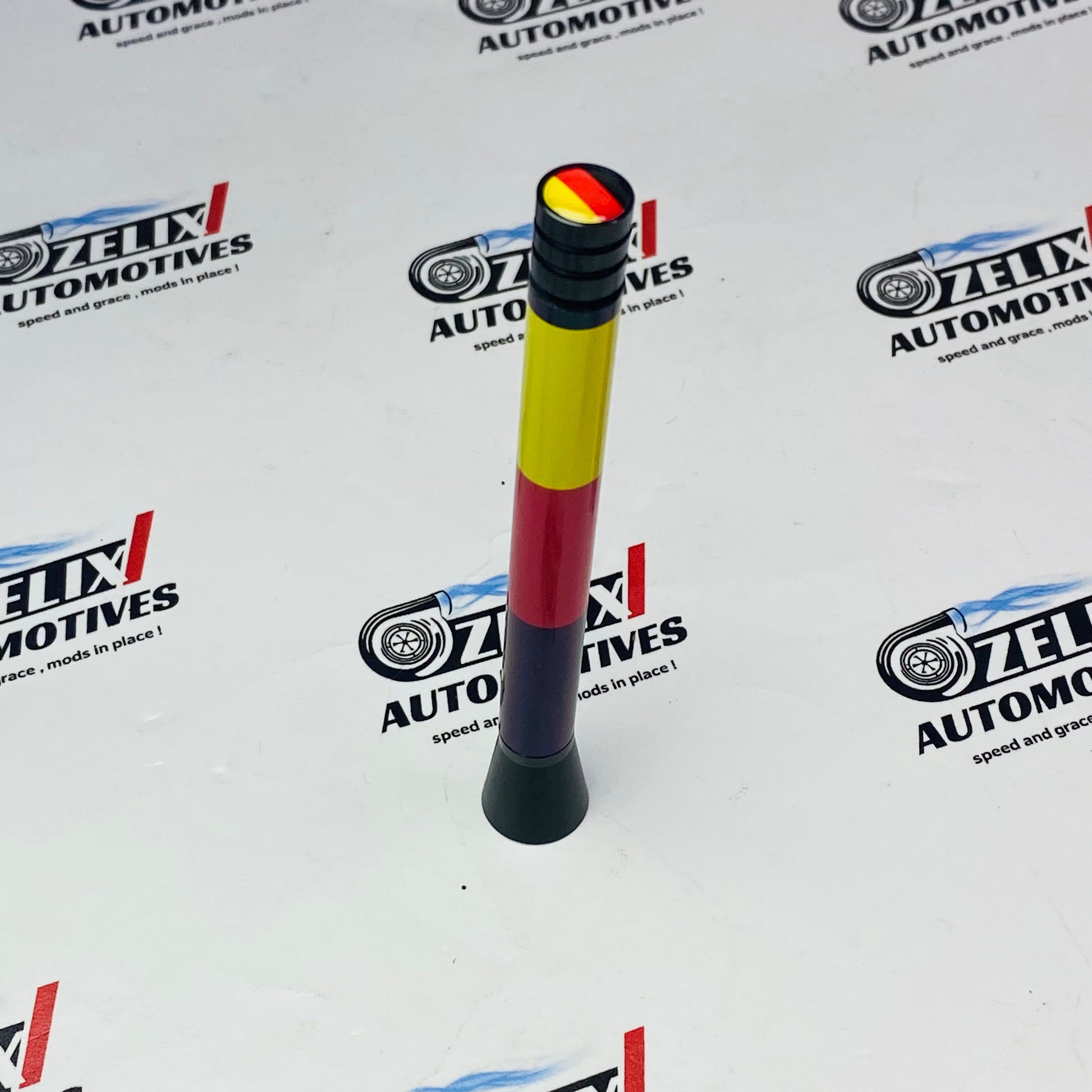 Aluminium car antenna with Germany flag