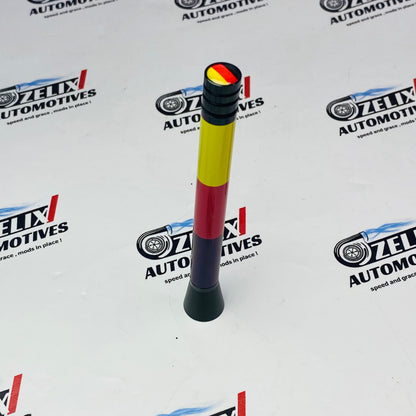Aluminium car antenna with Germany flag
