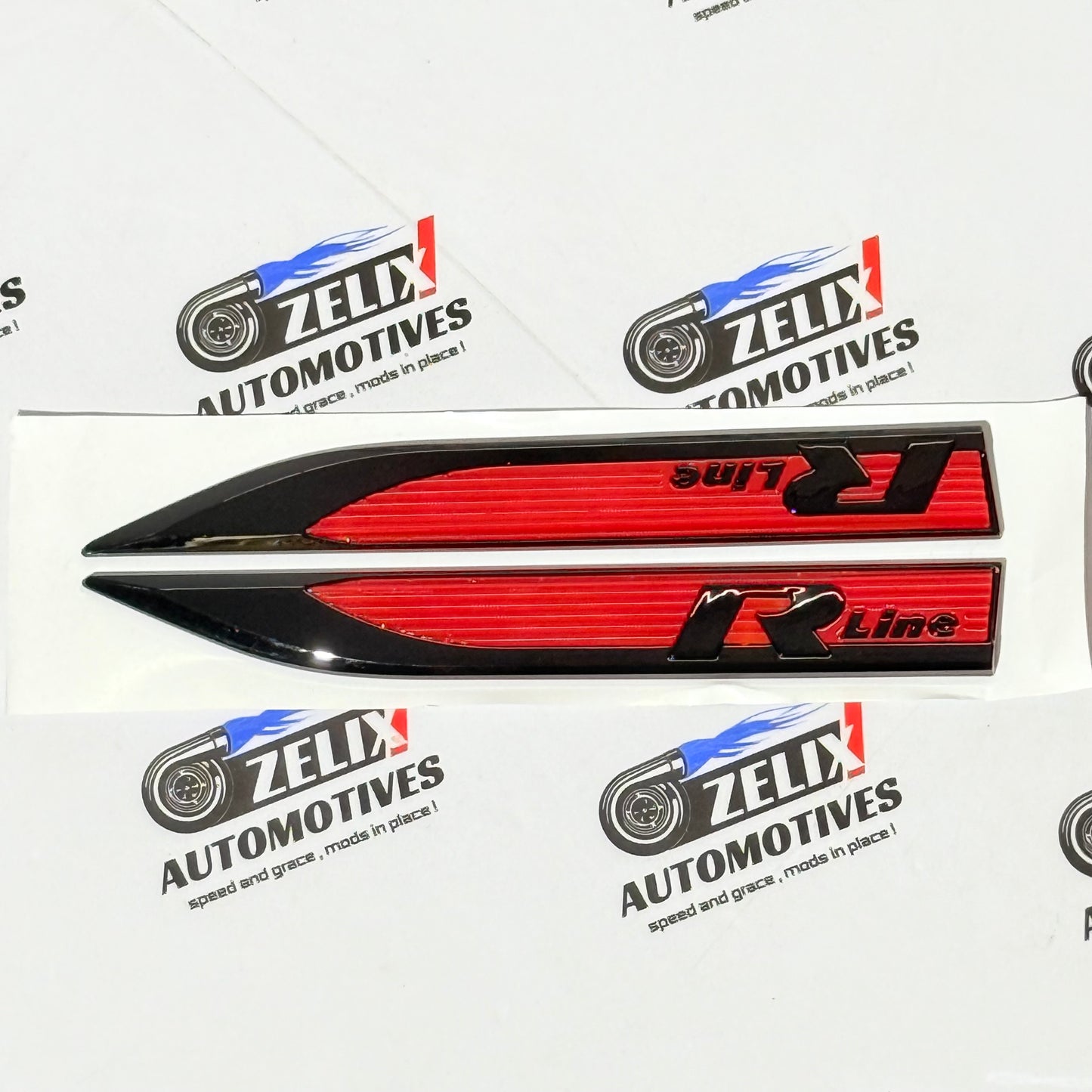VW POLO R-Line Fender Emblems | Aftermarket OEM-style fit and finish in Multiple Colour Options