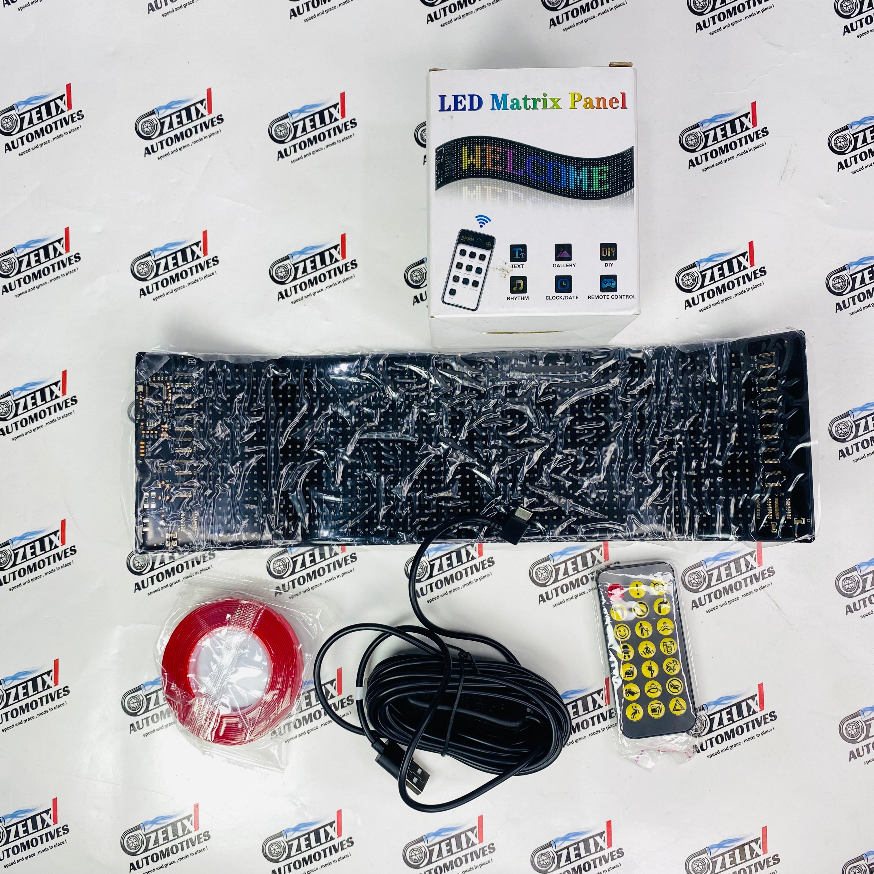 LED Matrix Panel Display | Programmable Scrolling Sign with Remote ...