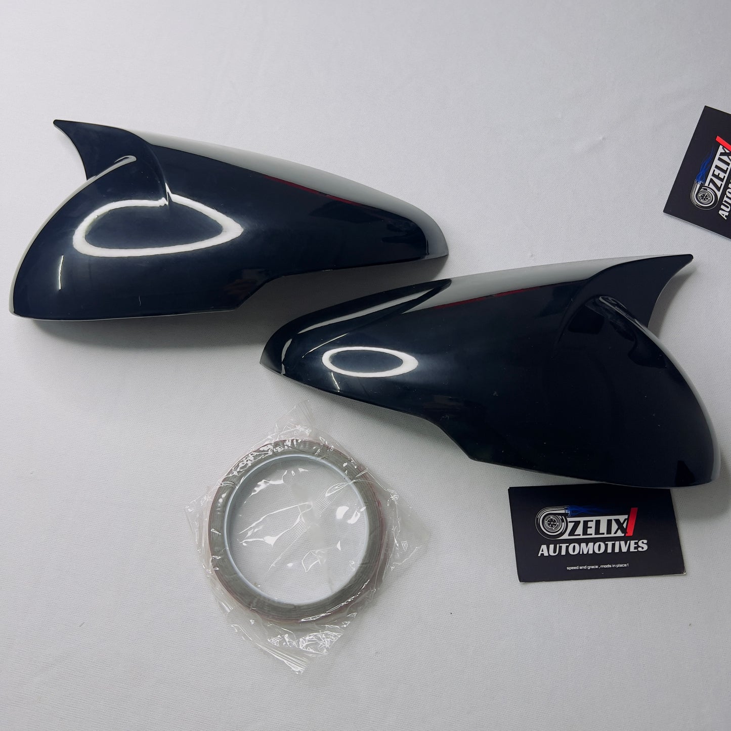Mahindra XUV 3XO (2024–Present) Aftermarket Batman Style Mirror Covers | Glossy Black Finish