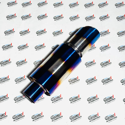 Chrome Finish Exhaust | Burnt Finish | Premium Universal Exhaust Tip