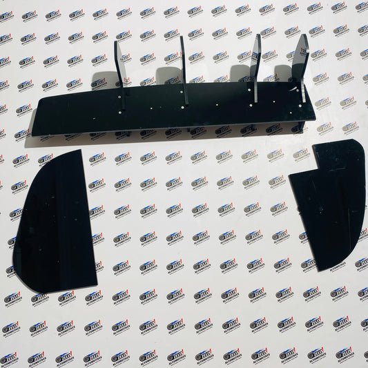 Hyundai i20 N-Line Rear Diffuser  | Glossy Black Sport 4-Fin Design