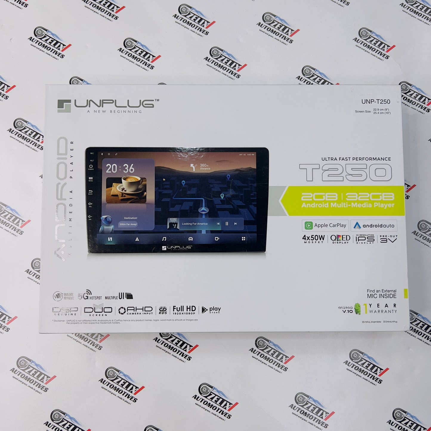 UNPLUG UNP‑T250 Android Multimedia Player | Universal Aftermarket