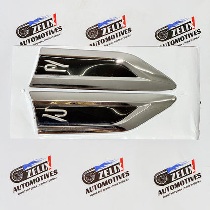 R-Logo Fender Emblems | Premium Finish with Crisp Detailing Sold as Set of 2