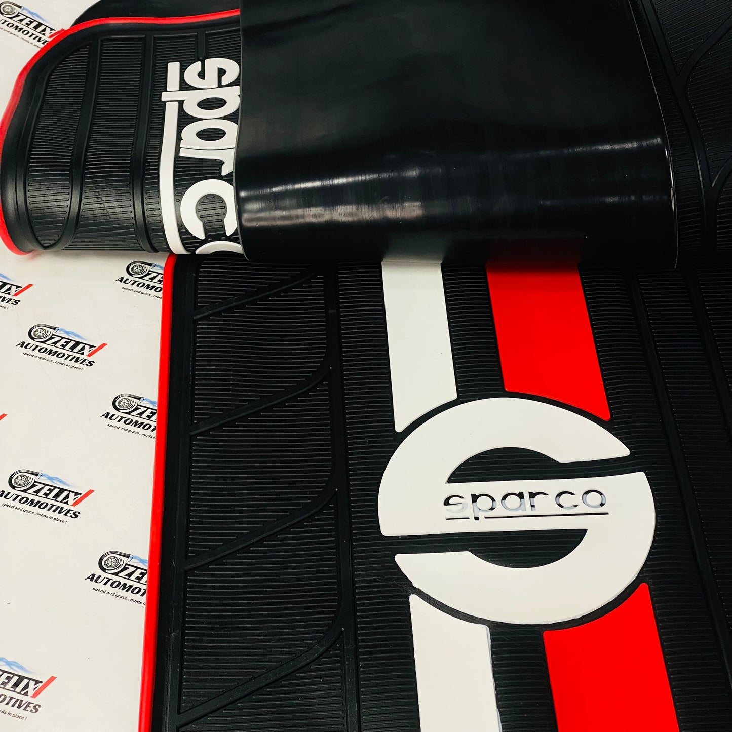 SPARCO JDM Anti-Slip Rubber Car Floor Mats Full set 