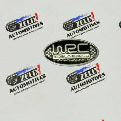 WRC Stickers Two Design Shapes for Custom Placement | Black and Red Colour Options