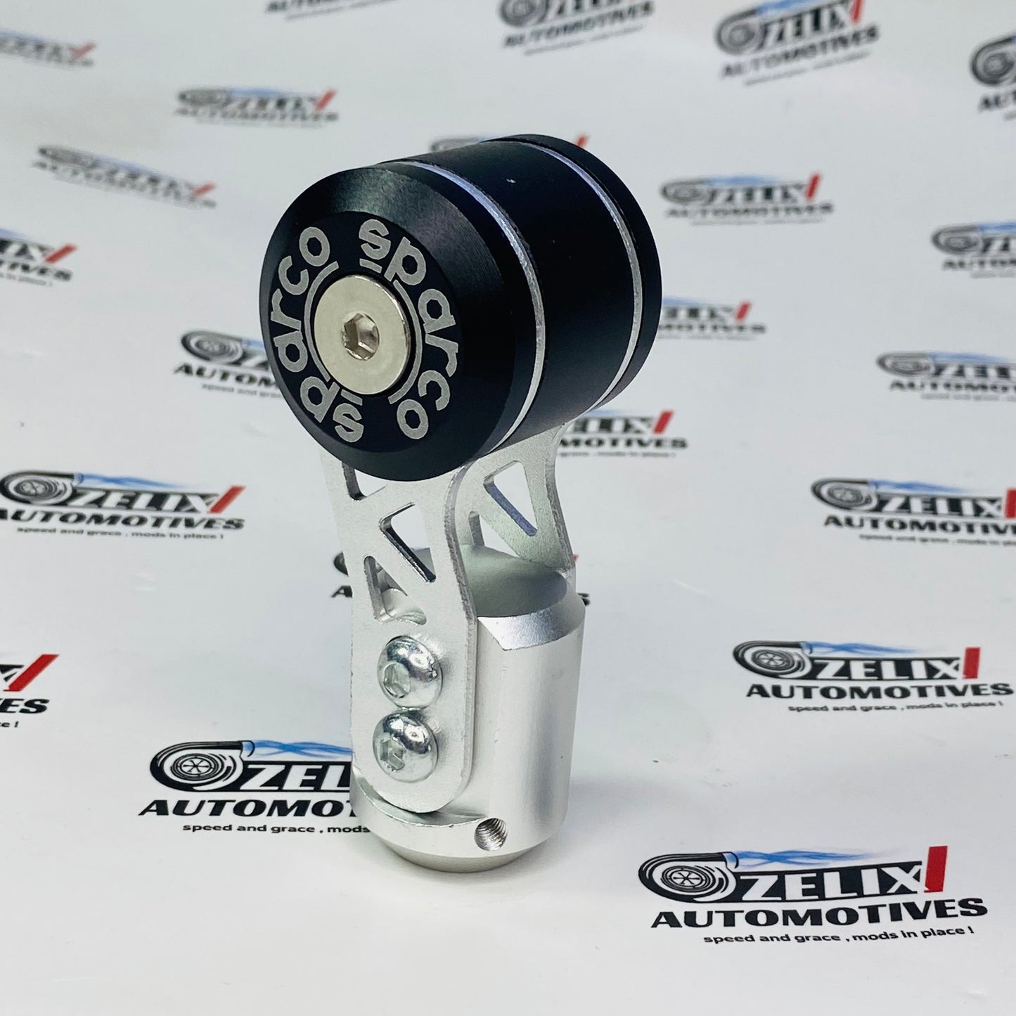 Black Sparco Aircraft Style Gear Knob – Comfortable Grip for Smooth Shifting