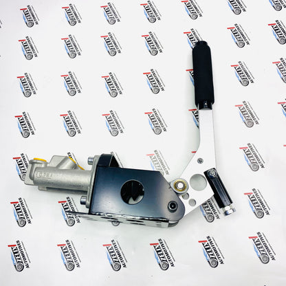 TwinLock dual master cylinder hydraulic handbrake with silver handle 
