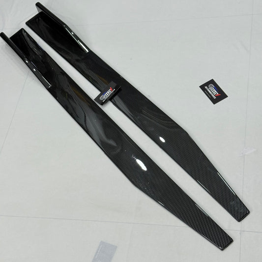 Universal 2 Pc Side Skirts Long | Carbon Fiber