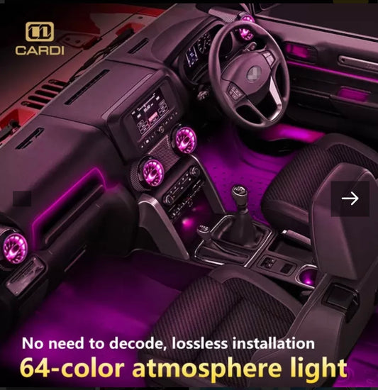Cardi K3 AC Vent Ambient Light For Mahindra Thar ROXX 2024 Onwards