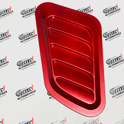 Universal  Hood Scoop Set of-2 | Sporty Aftermarket in Black And Carbon Finish