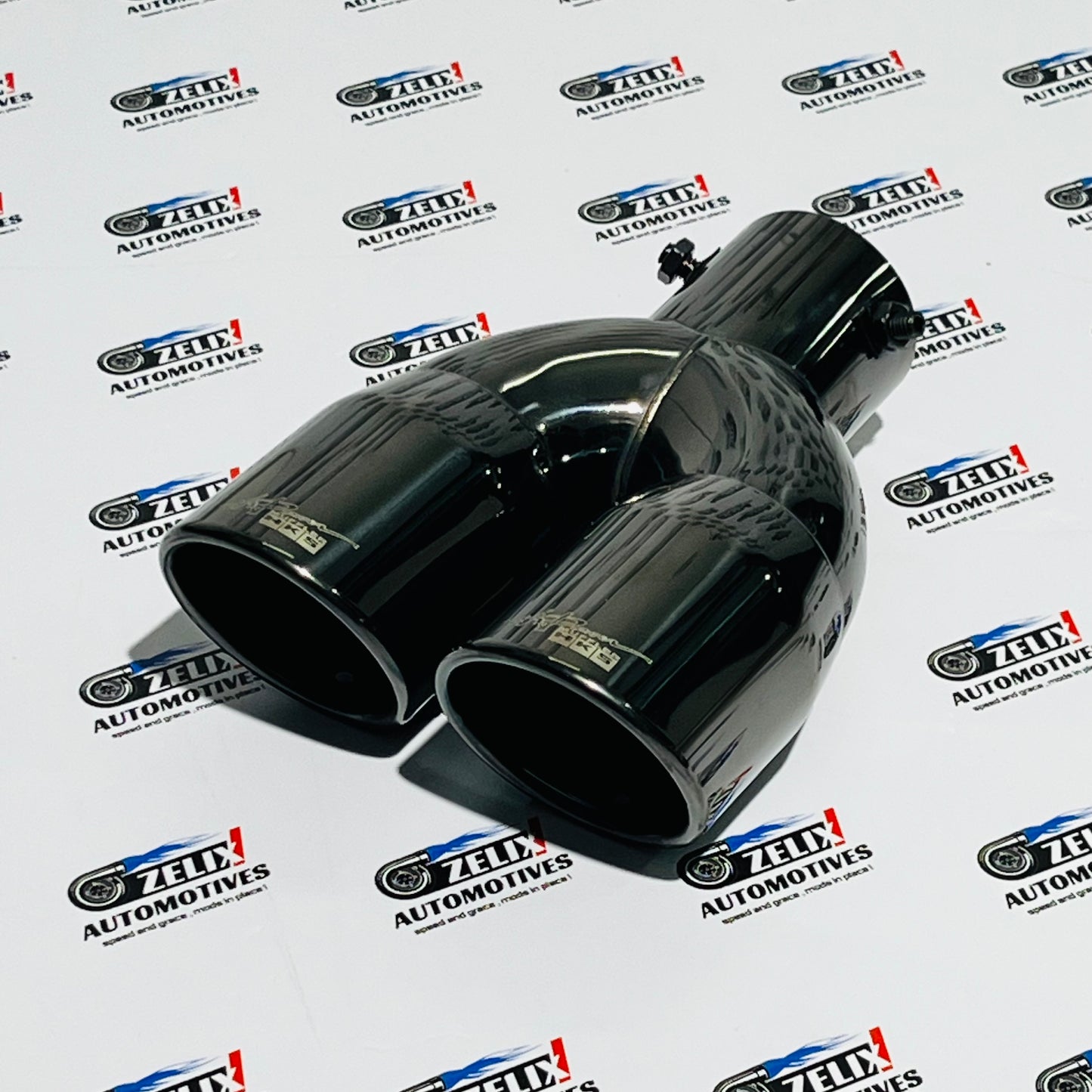 HKS Dual Exhaust Performance Muffler Tips | Burnt,Rainbow and Glossy Black Finish