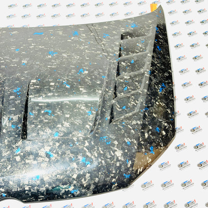 VW Polo Blue Forged Carbon Fibre Hood | Original Carbon Premium Upgrade