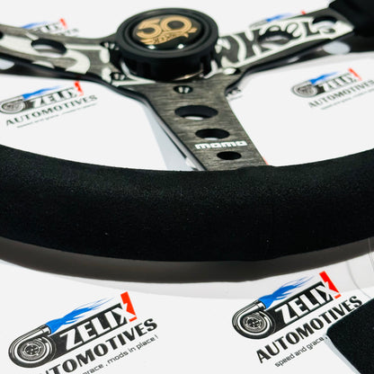 MOMO Hot Wheels Edition Steering Wheel | Premium (Leather/Alcantara) Finish