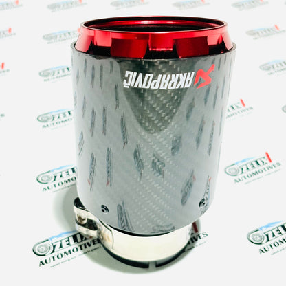 Akrapovic Single Exhaust Tip | Carbon Fiber Finish with New Outlet Design