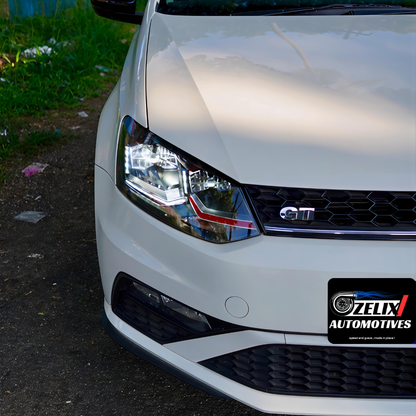 VW Polo, Vento, Ameo GTI-Style Headlights | Red Accent Design
