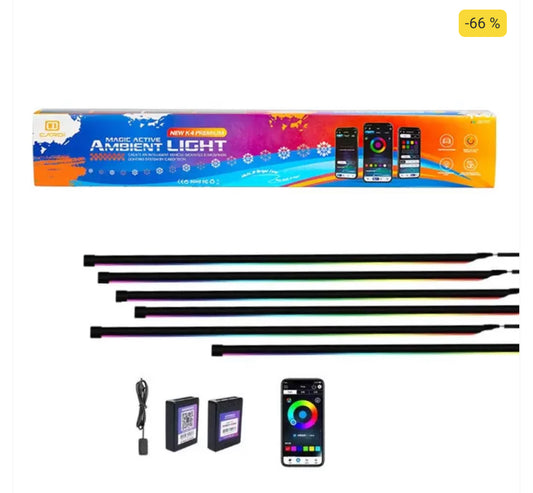 CARDI K4 Active Ultra Ambient RGB LED Interior Lights - 14 Pieces
