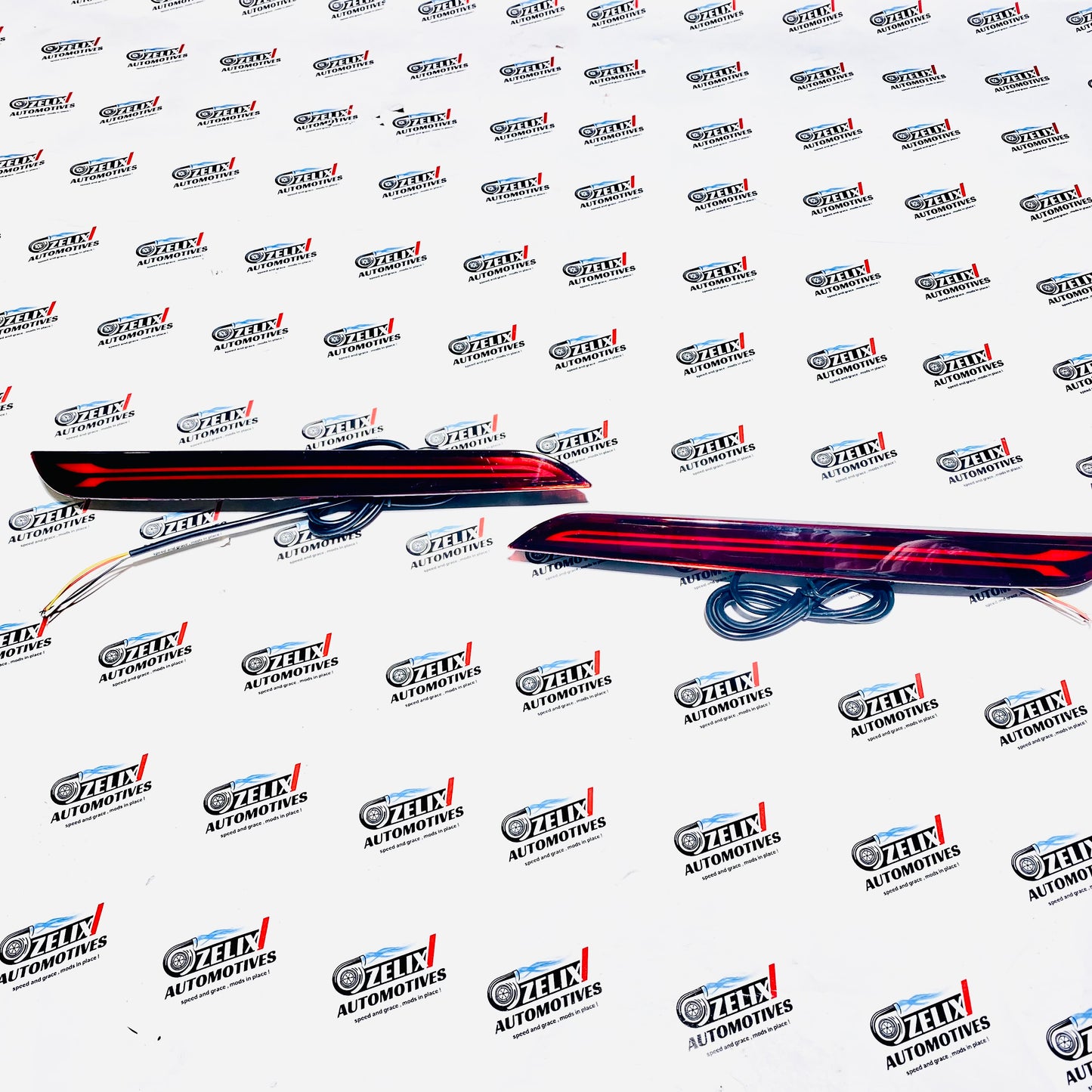 Kia Carens LED Rear Reflector Lights | Premium Rear Bumper Brake Lamp