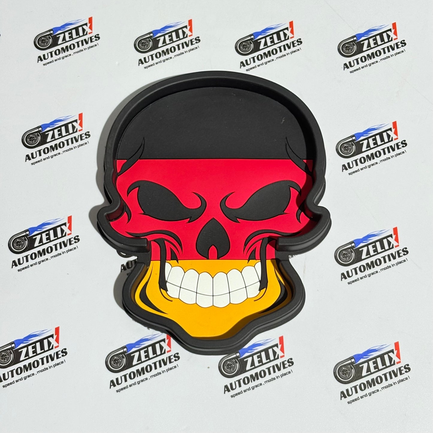 Skull Non-Slip Car Dashboard Mat | German,UK,USA Flag Designs
