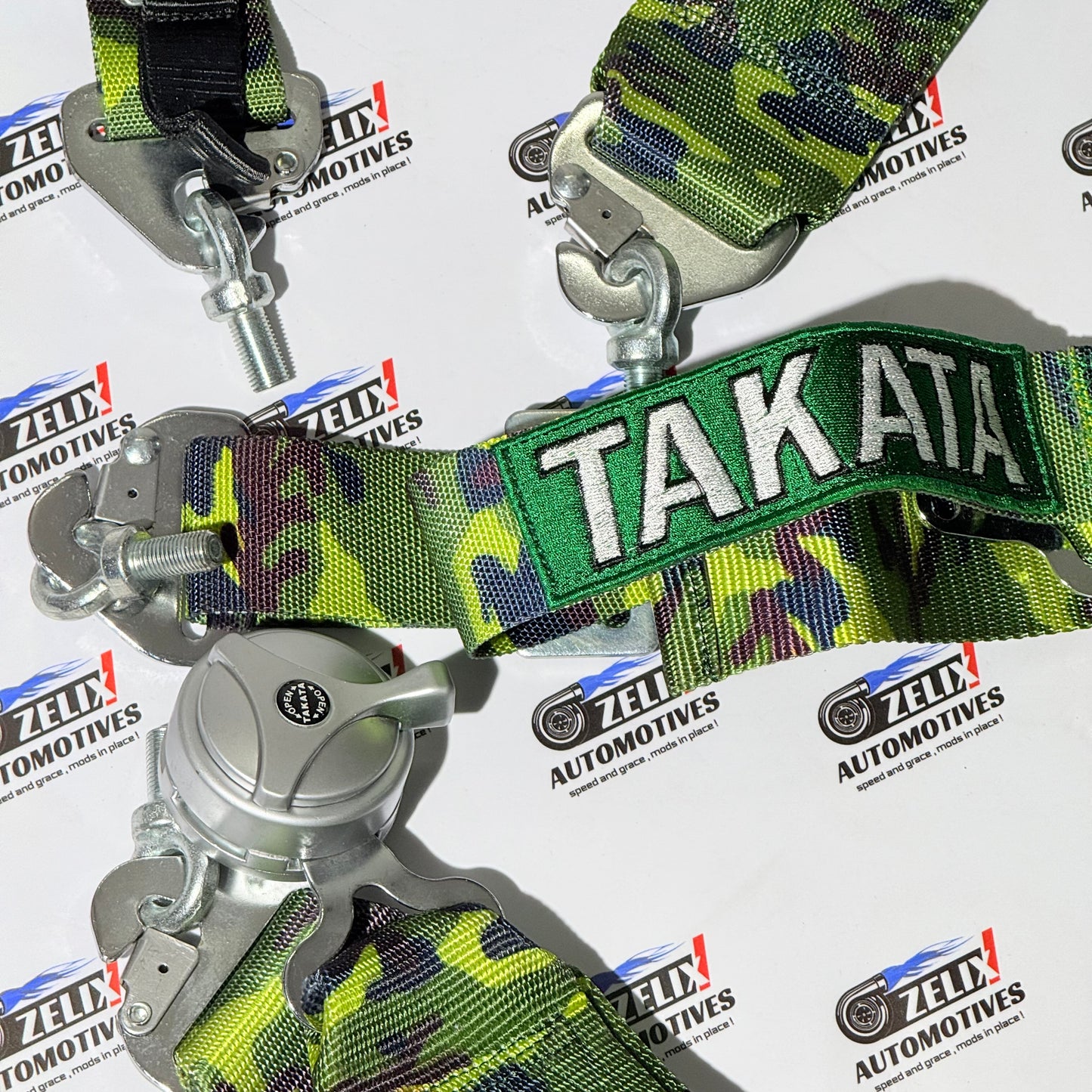 TAKATA 4-Point Racing Seat Belt | Premium Camouflage Edition