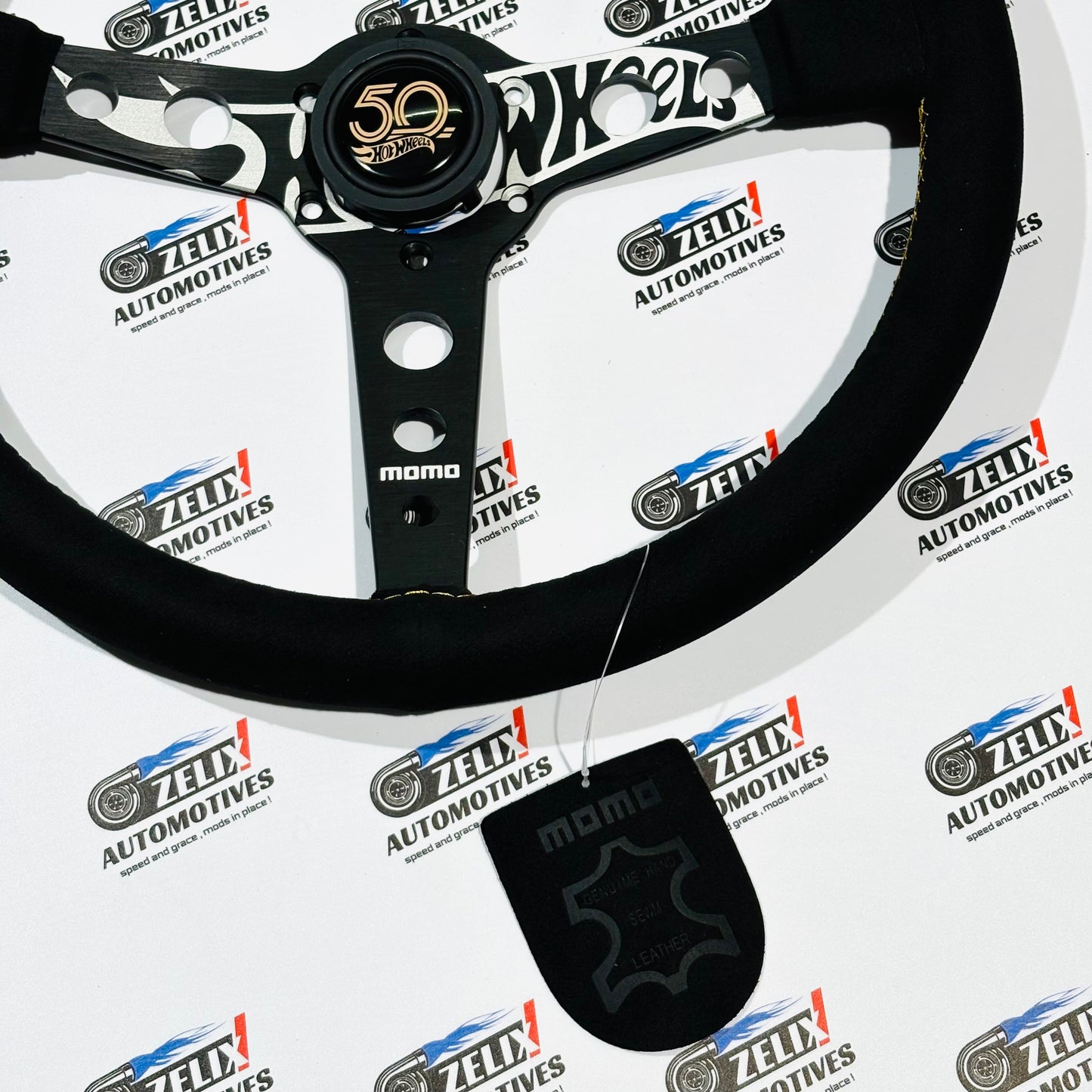 MOMO Hot Wheels Edition Steering Wheel | Premium (Leather/Alcantara) Finish