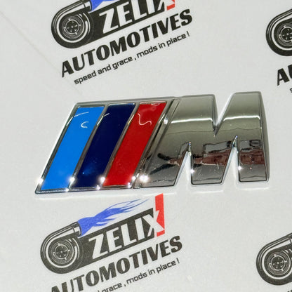 Rear Standard Size Emblems Compatible with BMW M-Performance  | Multiple Colour Options