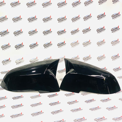 BMW F30 gloss black mirror caps with LED indicators