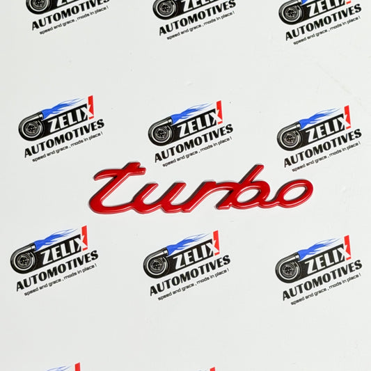 Turbo Car Exterior Badge | Universal Exterior fitment