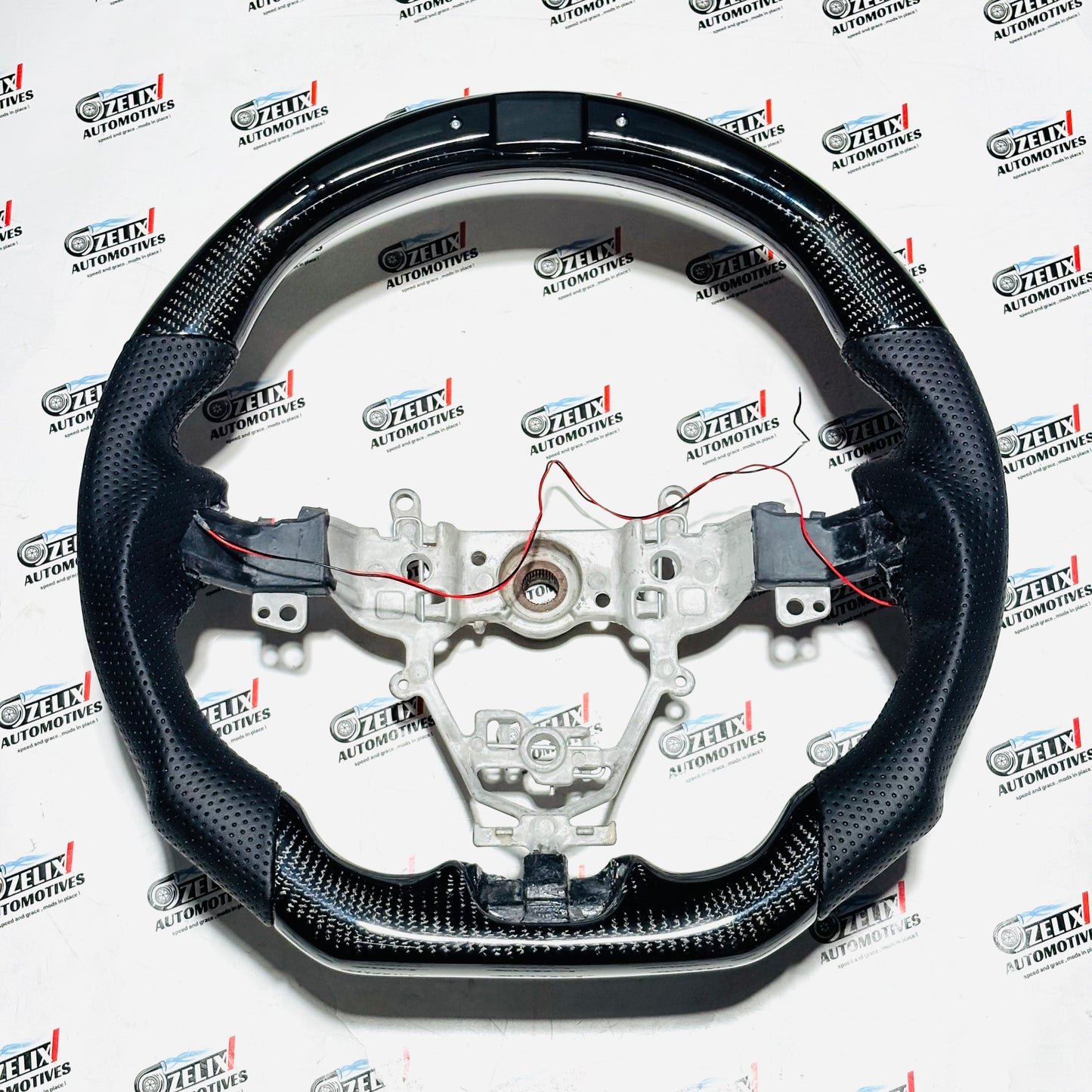 Maruti Suzuki Swift Original Carbon Fiber Steering Wheel with Rev Lights | Premium Sporty Upgrade