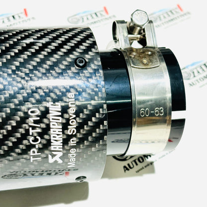 Akrapovic Single Exhaust Tip | Carbon Fiber Finish with New Outlet Design