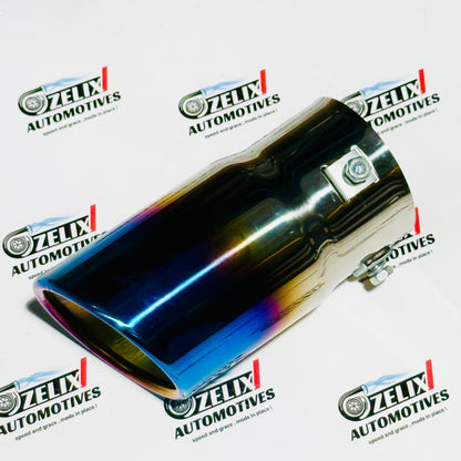 HKS Burnt Finish Single Exhaust Tip | Premium Tip (Round & Oval Outlet)