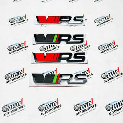 VRS Metal Emblem Badge | Premium VRS  Sticker for Cars
