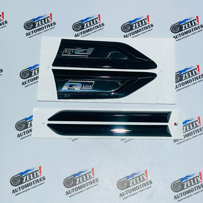 VW POLO R-Line Fender Emblem Kit set of 2 | Enhances the overall side profile Multi Colour Options