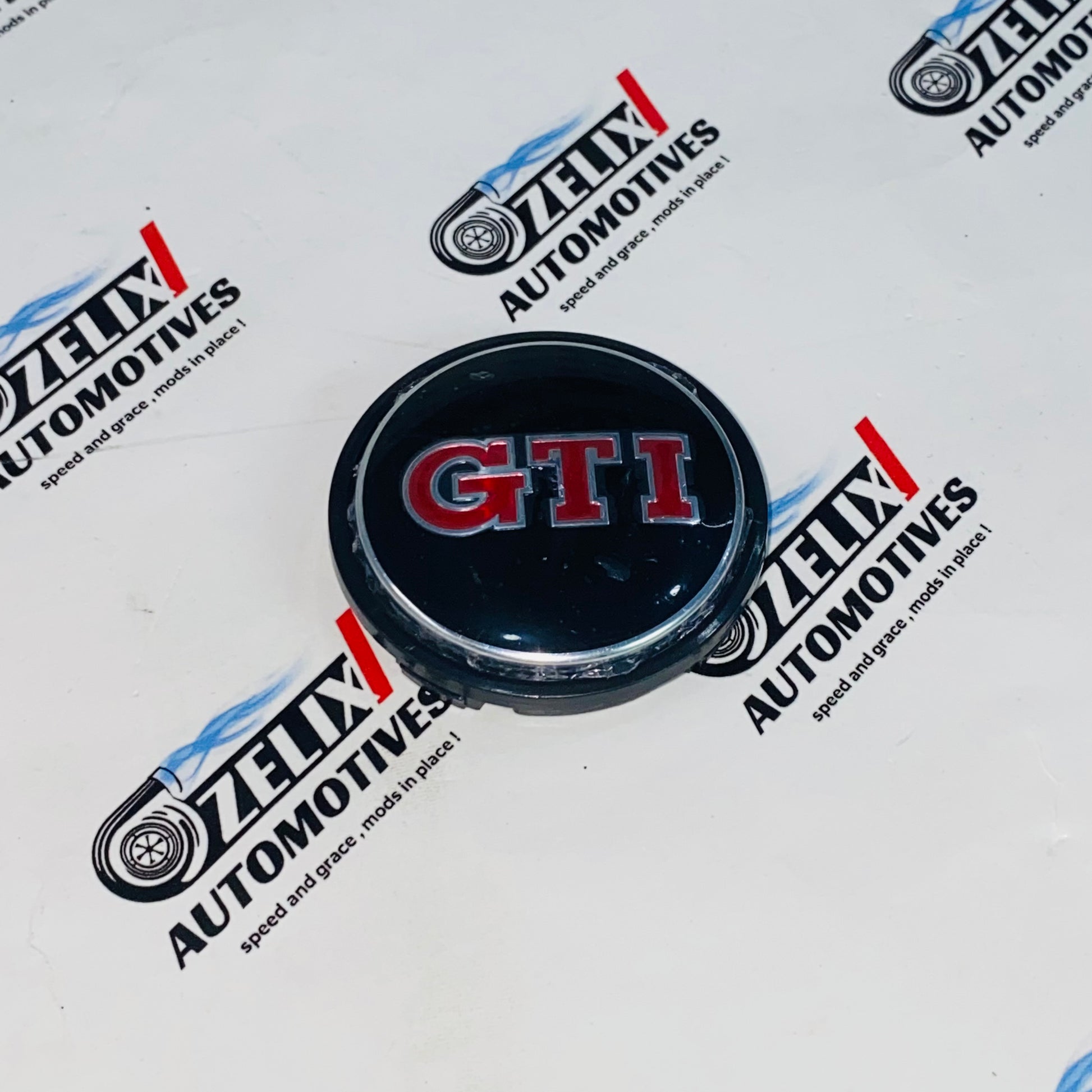 wheel center caps for GTI logo 