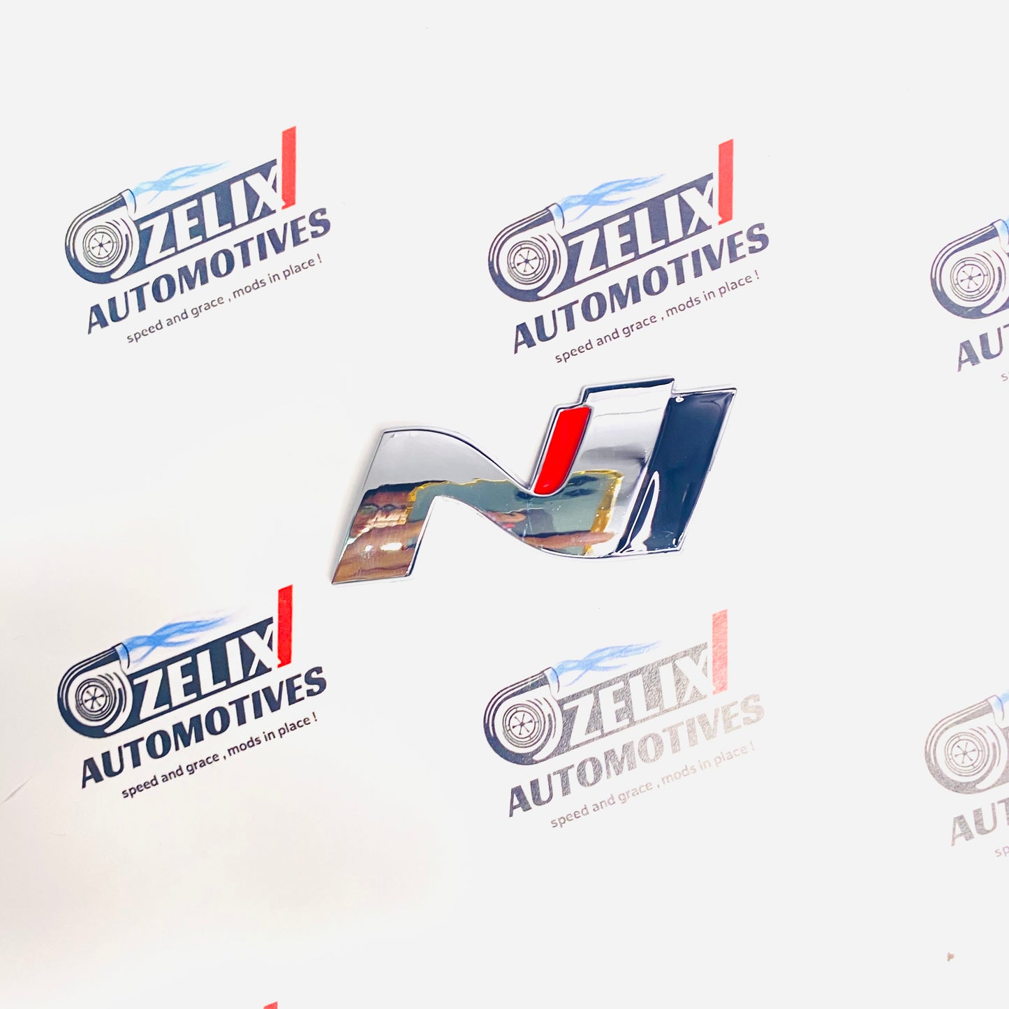 N Line 3D Metal Sticker | Universal Aftermarket Car Emblem Badge