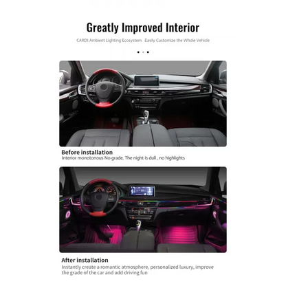 CARDI K4 Active Ultra Ambient RGB LED Interior Lights - 18 Pieces
