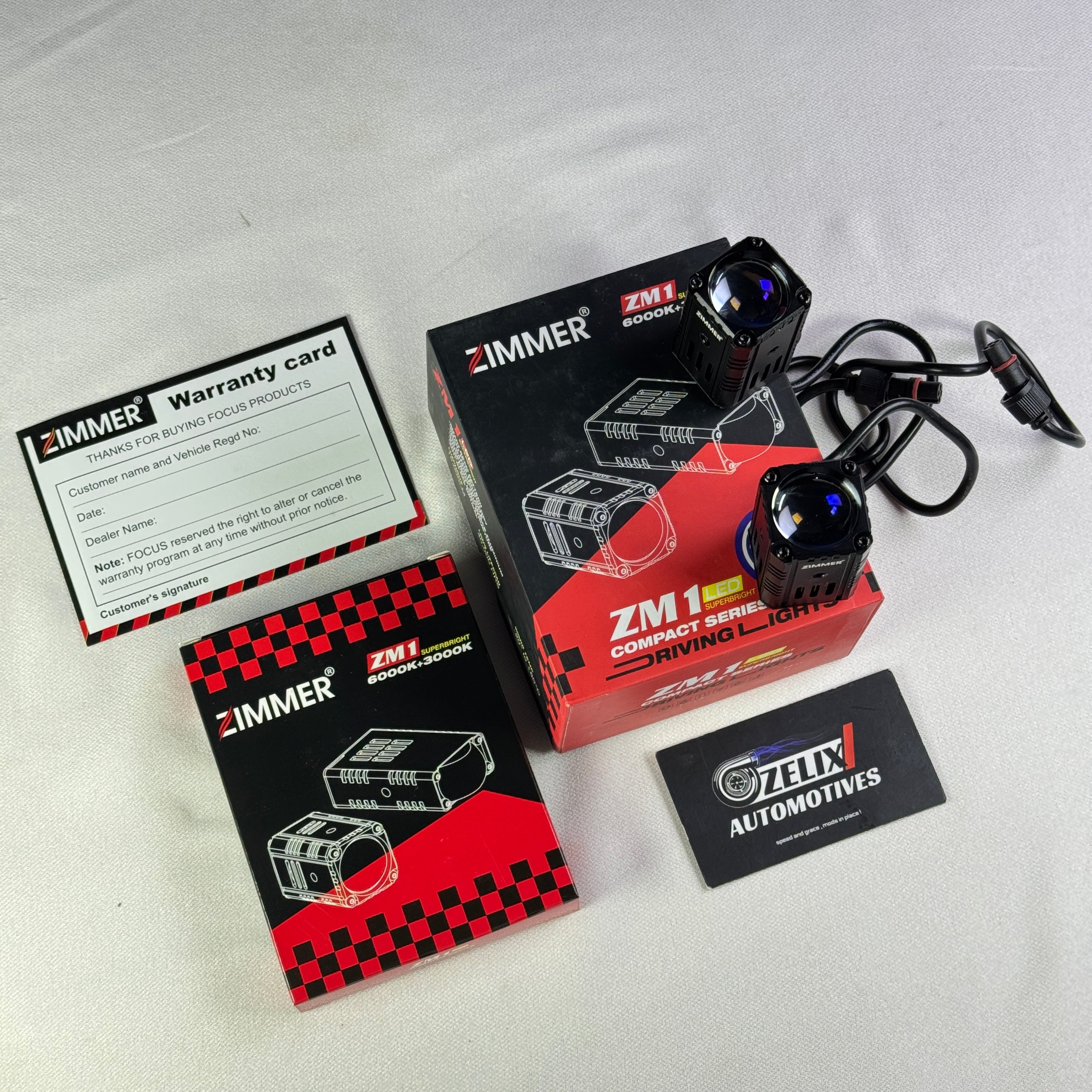 Zimmer ZM1 Compact Series LED Projector | Blue Lens | Dual Color