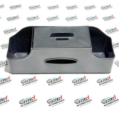 Car Tissue Box | Premium Black Leather Finish