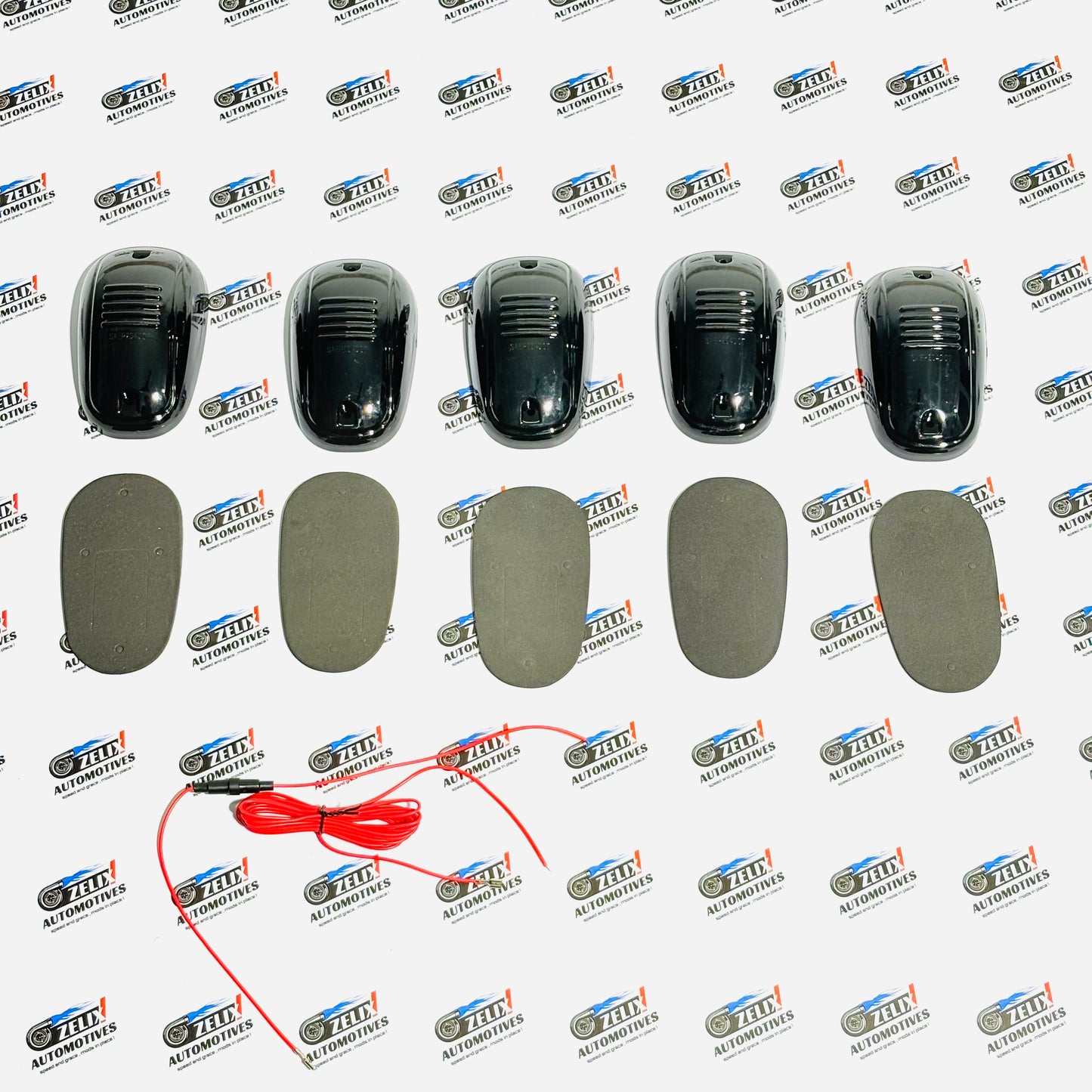 Hummer Style Roof  LED Lights | Smoked Lens Set of-5