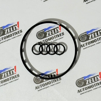 Audi Steering Wheel Trims Glossy Black Finish | Premium ABS Material | Multiple Shapes