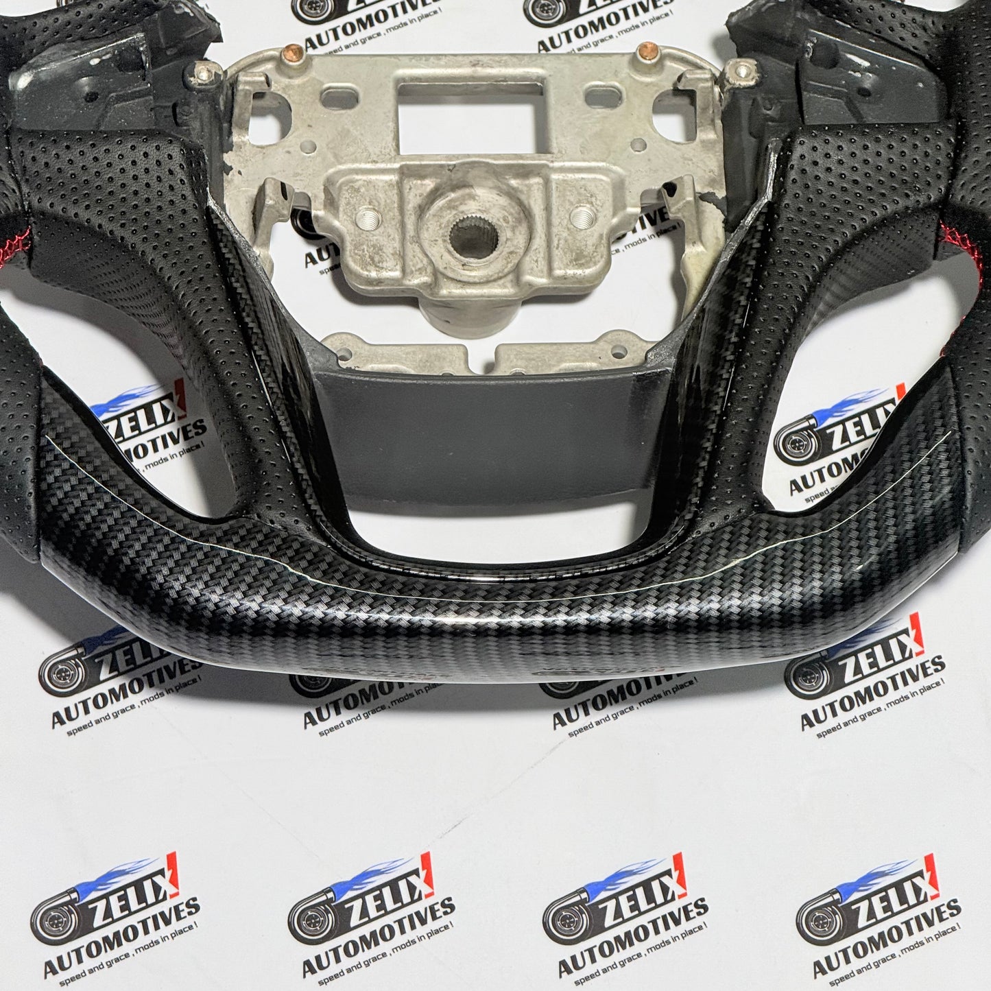 Mahindra Thar Carbon Finish Steering Wheel | Enhances Sporty interior Aesthetics