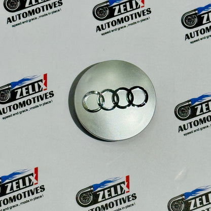 OEM-Style Wheel Center Caps Compatible With AUDI | Aftermarket Chrome Finish