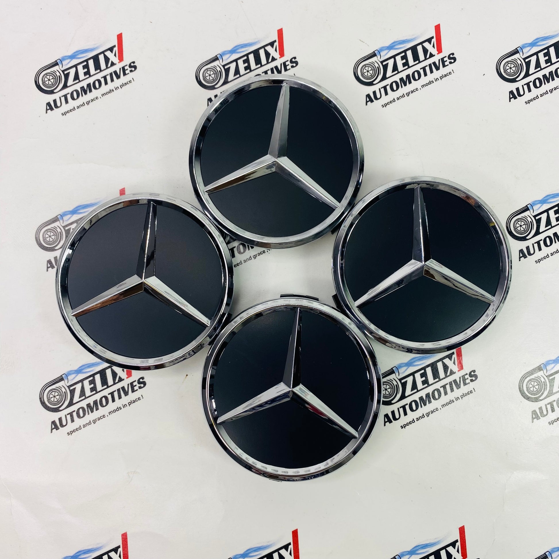 Aftermarket Mercedes wheel center caps set of 4 