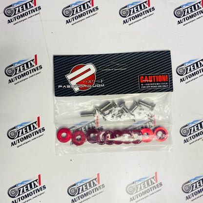 Aluminum Washer and Bolt Kit JDM Style (10-Piece Set) | Universal, Multi-Color