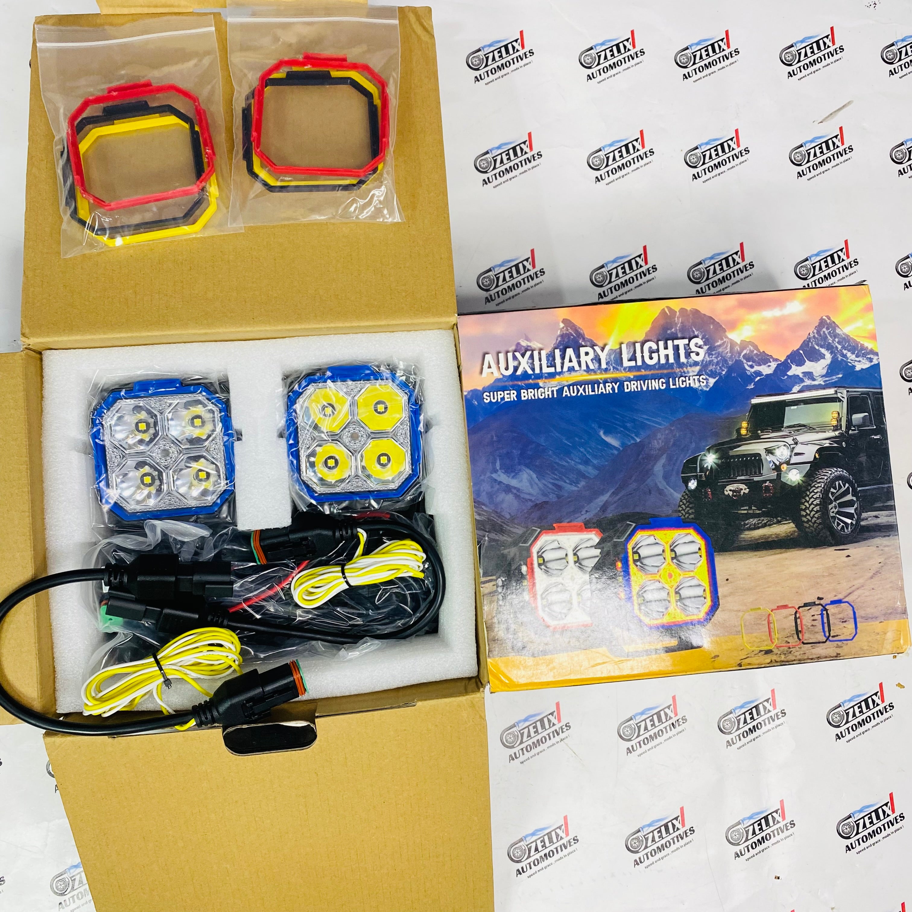 Universal Off-Road LED Driving Lights | Multi-Ring (Pair) – Zelix