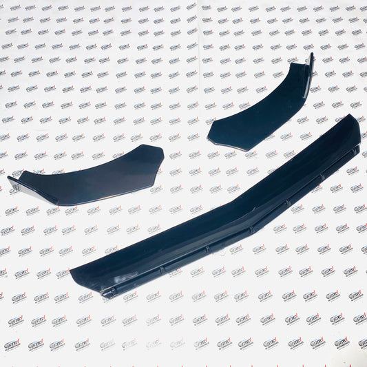 Universal Roket Splitter Set of 3 | Premium Glossy Black Sporty Aggressive look